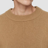 Beige Soft Wool Round Neck Jumper - Joseph