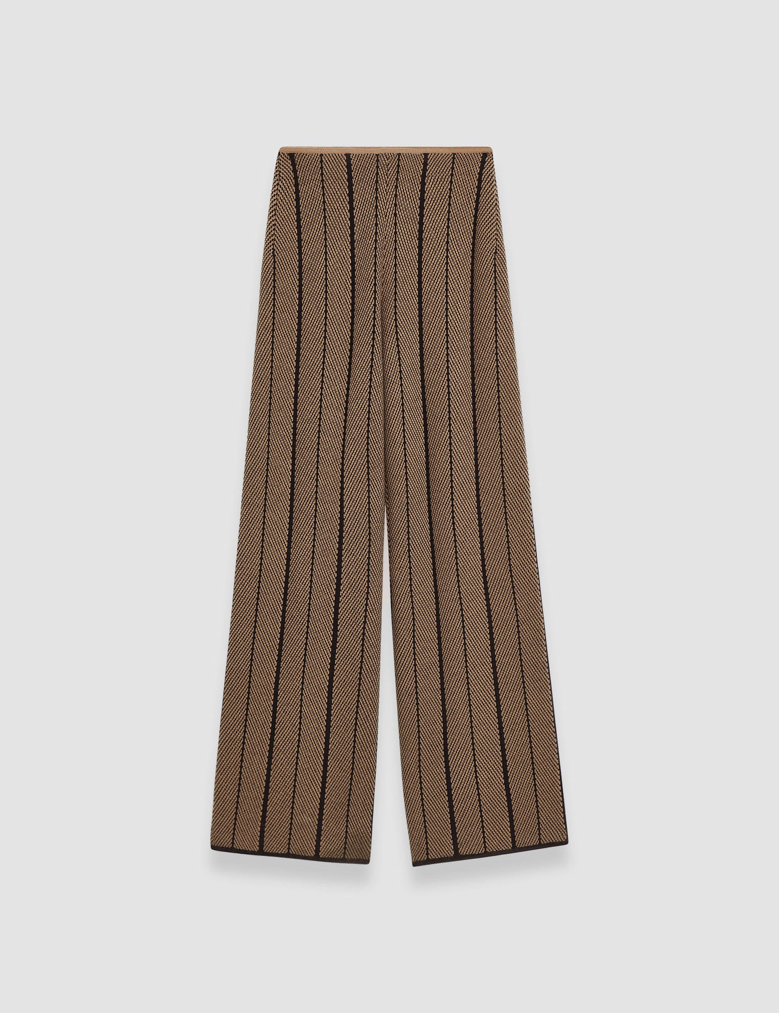 Multicolour Chevron Jacquard Knitted Trousers - Joseph