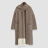 Multicolour Waffle Knit Scarf Coat - Joseph