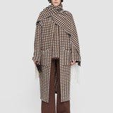 Multicolour Waffle Knit Scarf Coat - Joseph