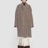 Multicolour Waffle Knit Scarf Coat - Joseph