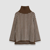 Multicolour Waffle Knit High Neck Jumper - Joseph