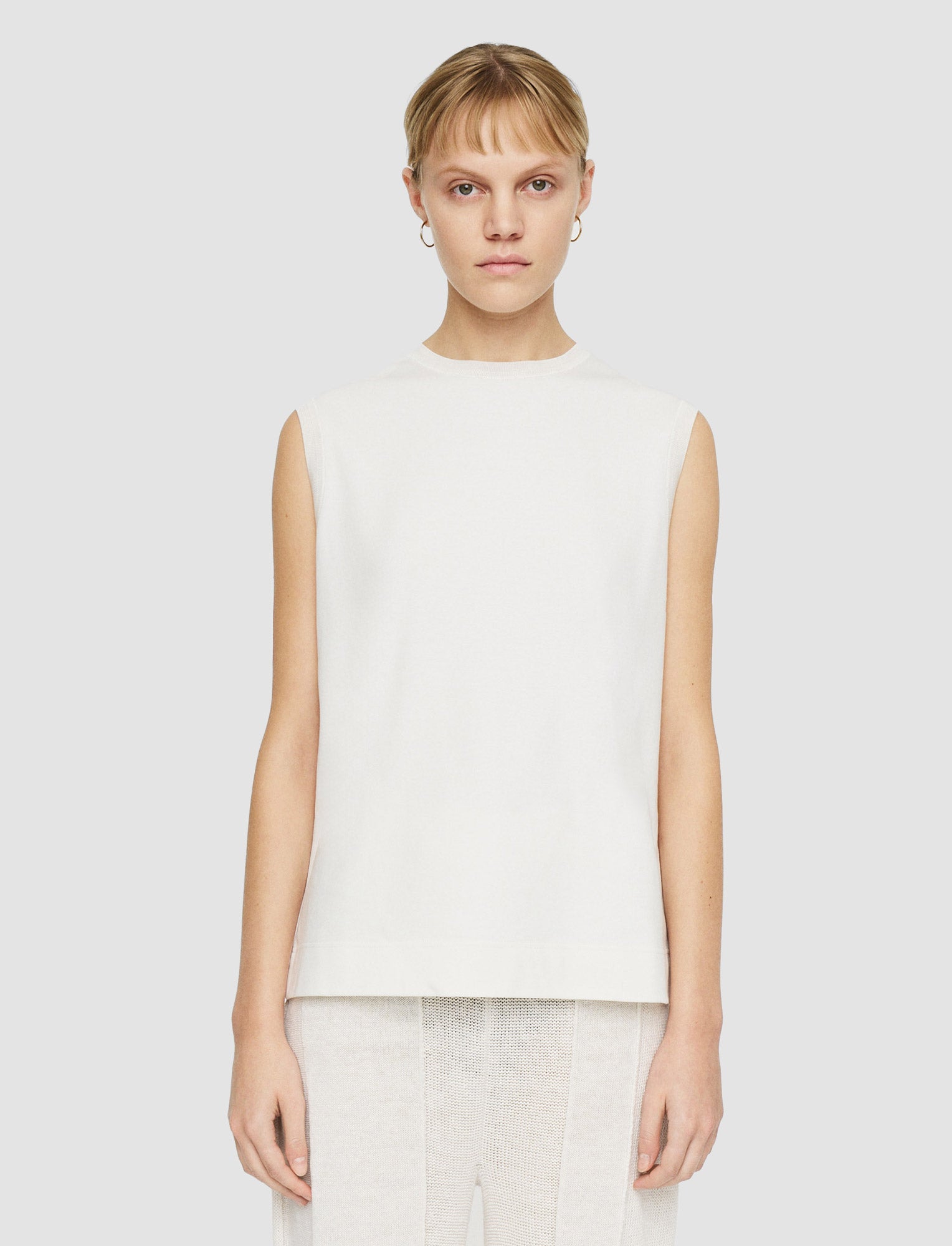 white-mercerised-cotton-tank-top-JOSEPH