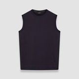 Blue Mercerised Cotton Tank Top - Joseph