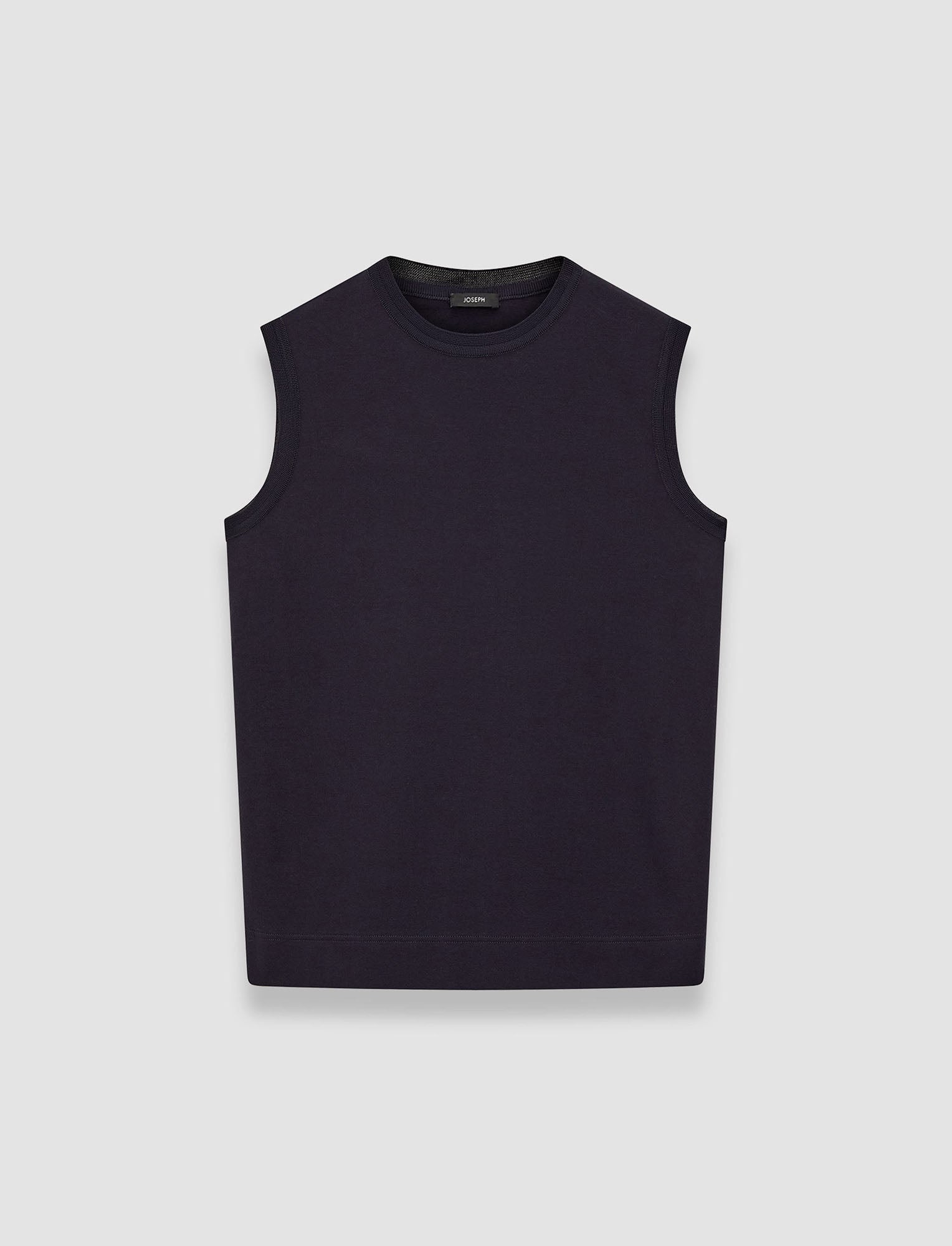 blue-mercerised-cotton-tank-top-JOSEPH