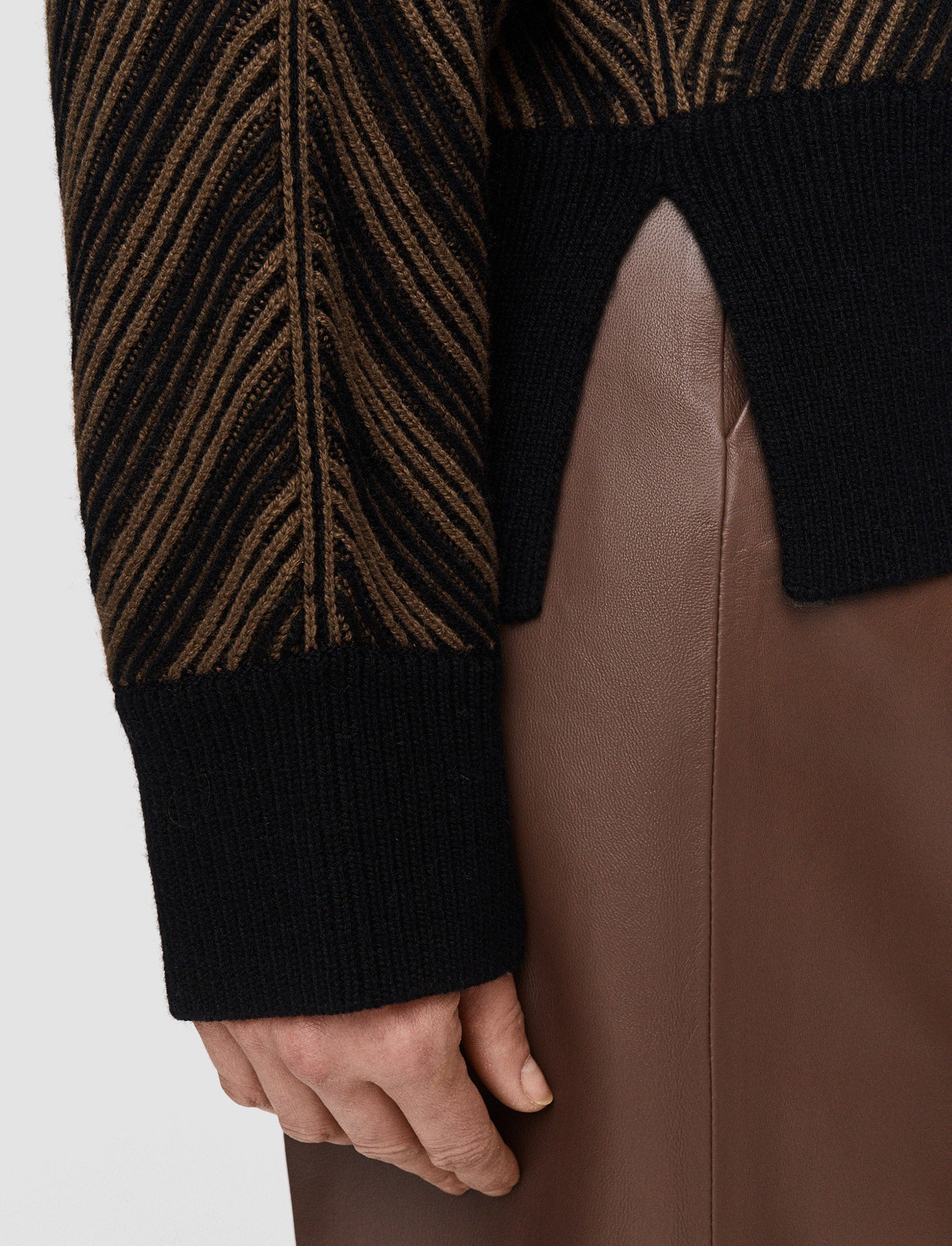 brown-chevron-ribbed-round-neck-jumper-JOSEPH