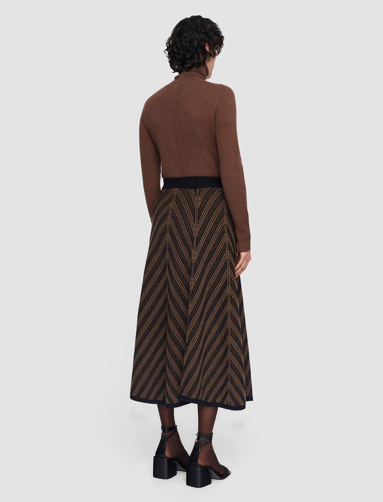 brown-chevron-ribbed-skirt-JOSEPH