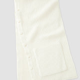 White Light Cardigan Stitch Scarf - Joseph