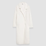 White Diagonal Knit Coat - Joseph