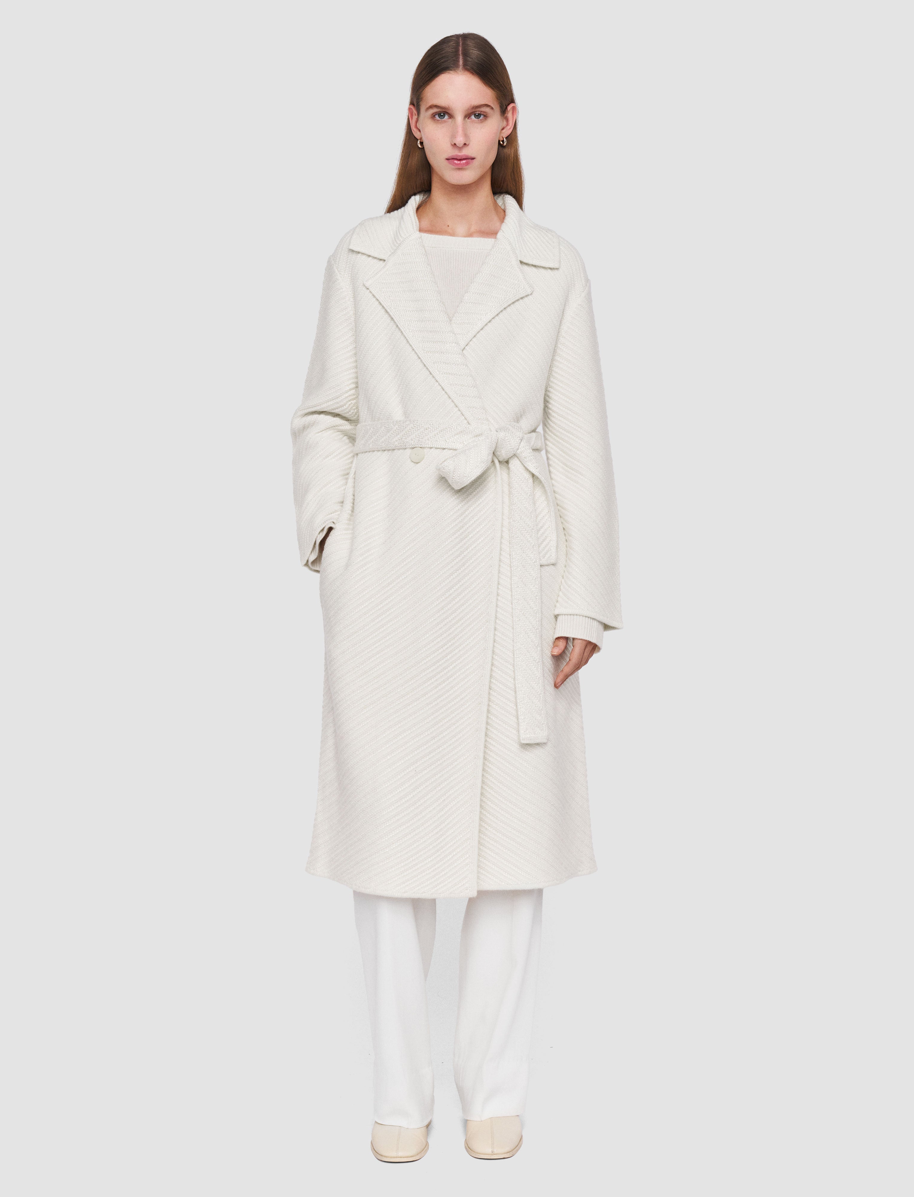 white-diagonal-knit-coat-JOSEPH