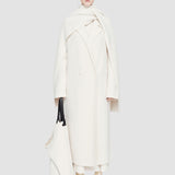 White Diagonal Knit Scarf - Joseph