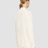 White Soft Cotton Silk Jaden Jacket - Joseph