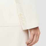 White Soft Cotton Silk Jaden Jacket - Joseph