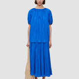 Blue Briela Habotai Silk Blouse - Joseph