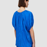 Blue Briela Habotai Silk Blouse - Joseph