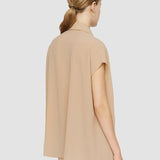 Beige Airy Plissé Antin Blouse - Joseph