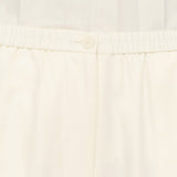 White Taio Soft Cotton Silk Trousers - Joseph