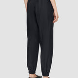 Blue Taio Soft Cotton Silk Trousers - Joseph