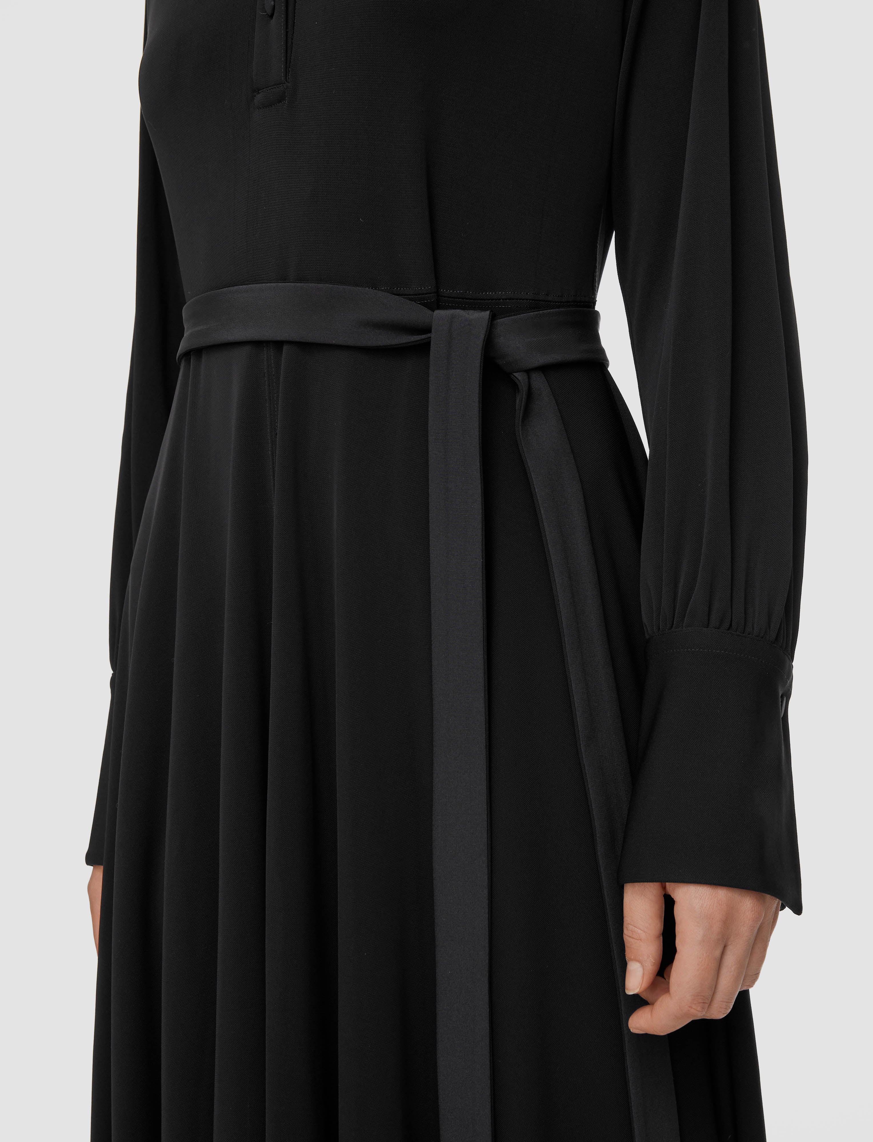 black-viscose-jersey-flandre-dress-JOSEPH