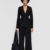 Black Winter Voile Haxo Jacket - Joseph