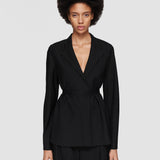 Black Winter Voile Haxo Jacket - Joseph