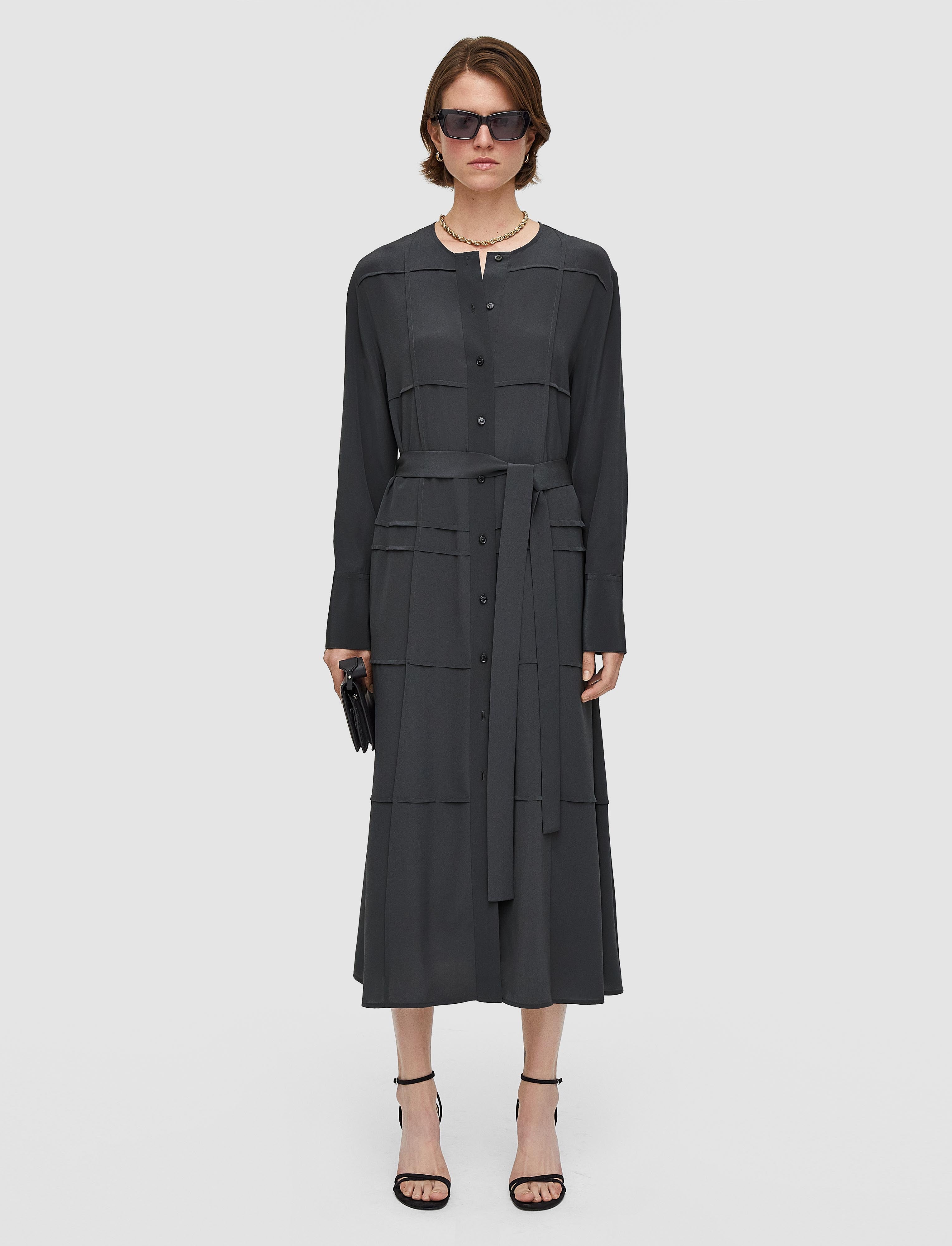 gris-robe-helene-en-crepe-de-soie-JOSEPH