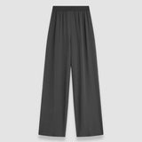 Grey Hulin Crepe de Soie Silk Trousers - Joseph