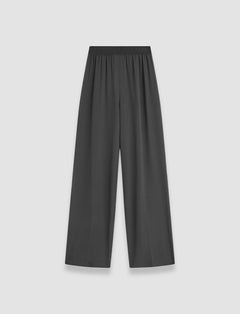 Grey Hulin Crepe de Soie Silk Trousers - Joseph