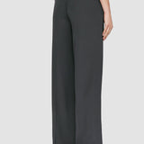 Grey Hulin Crepe de Soie Silk Trousers - Joseph