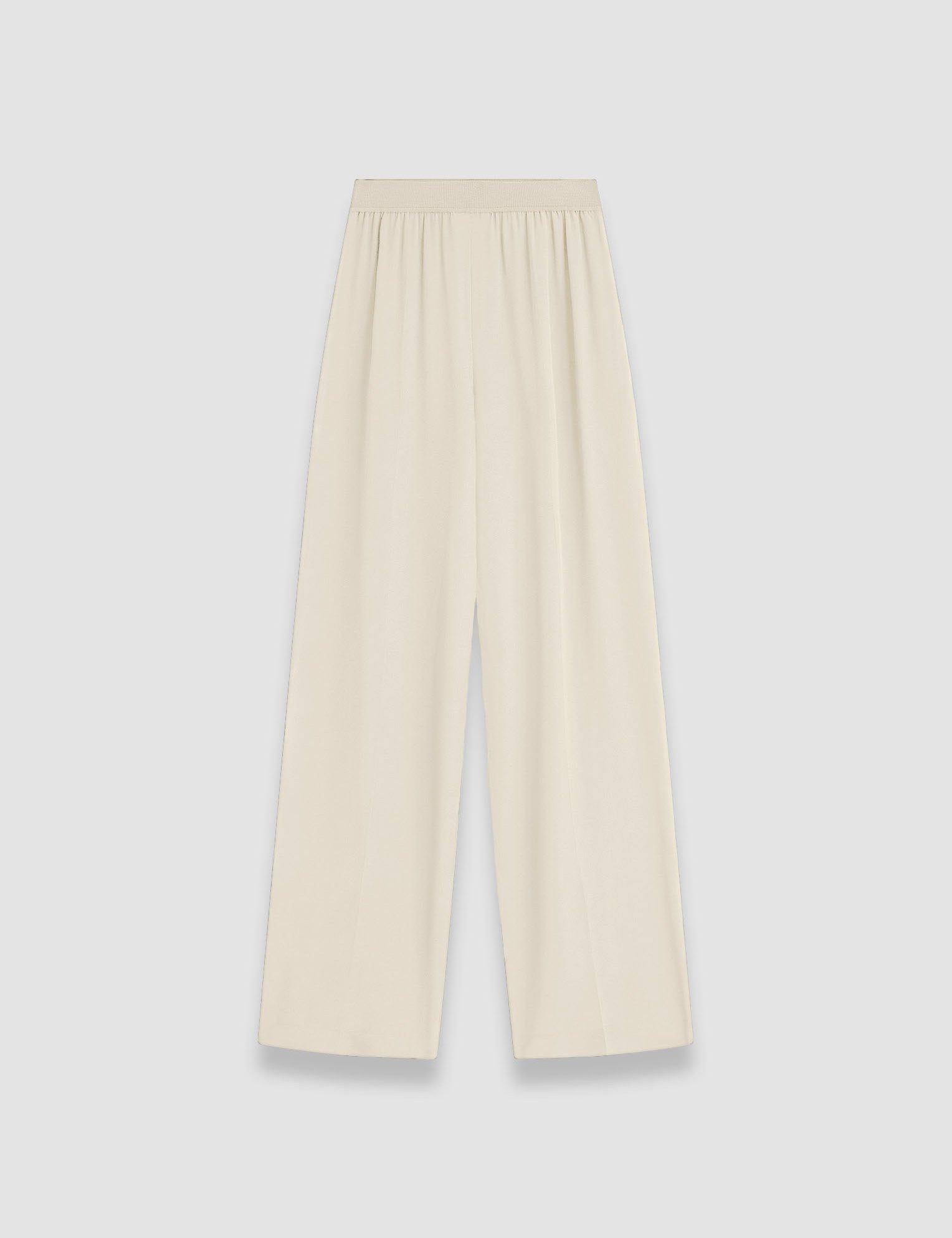 Beige Hulin Crepe de Soie Silk Trousers - Joseph