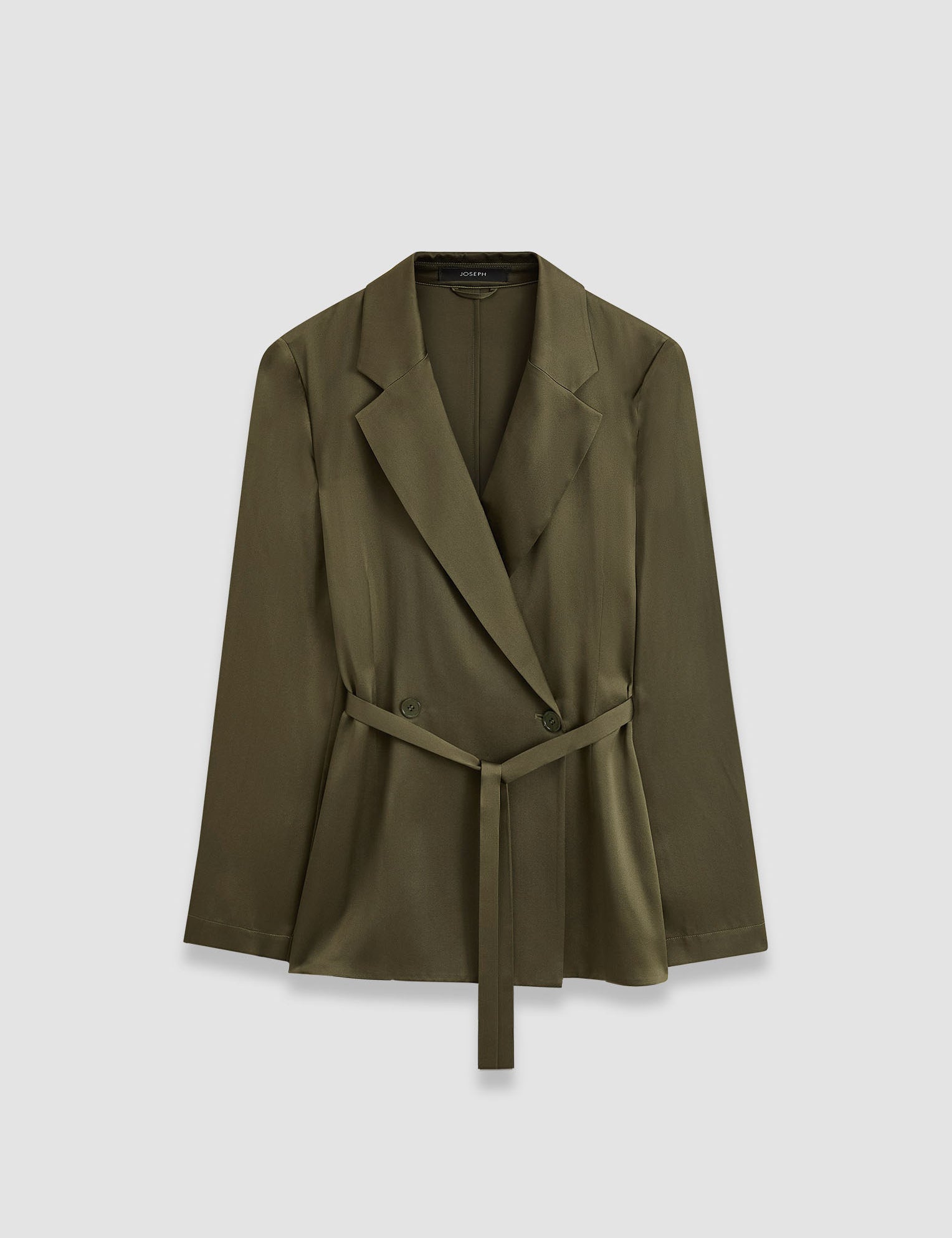 Green Joubert Silk Satin Jacket - Joseph