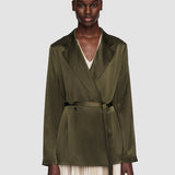 Green Joubert Silk Satin Jacket - Joseph