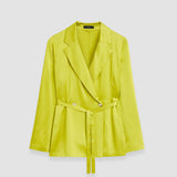 Green Joubert Silk Satin Jacket - Joseph