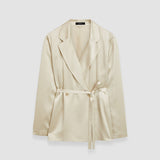 Beige Joubert Silk Satin Jacket - Joseph