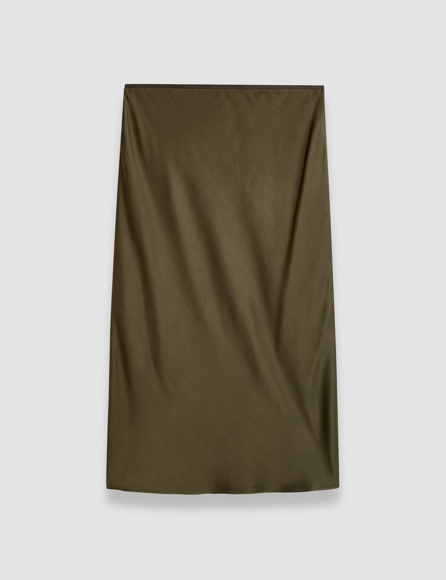 Green Isaak Silk Satin Skirt - Joseph