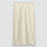 Beige Isaak Silk Satin Skirt - Joseph