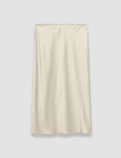 Beige Isaak Silk Satin Skirt - Joseph