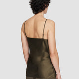 Green Clea Silk Satin Camisole - Joseph