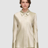 Beige Brunel Silk Satin Blouse - Joseph