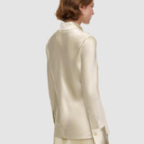 Beige Brunel Silk Satin Blouse - Joseph