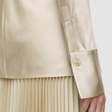 Beige Brunel Silk Satin Blouse - Joseph