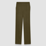 Green Tova Silk Satin Trousers - Joseph