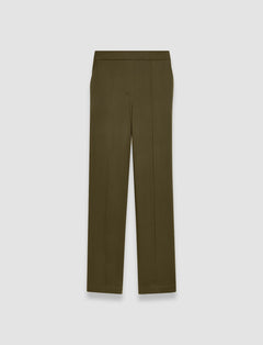 Green Tova Silk Satin Trousers - Joseph