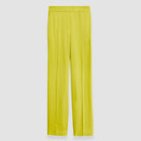 Green Tova Silk Satin Trousers - Joseph