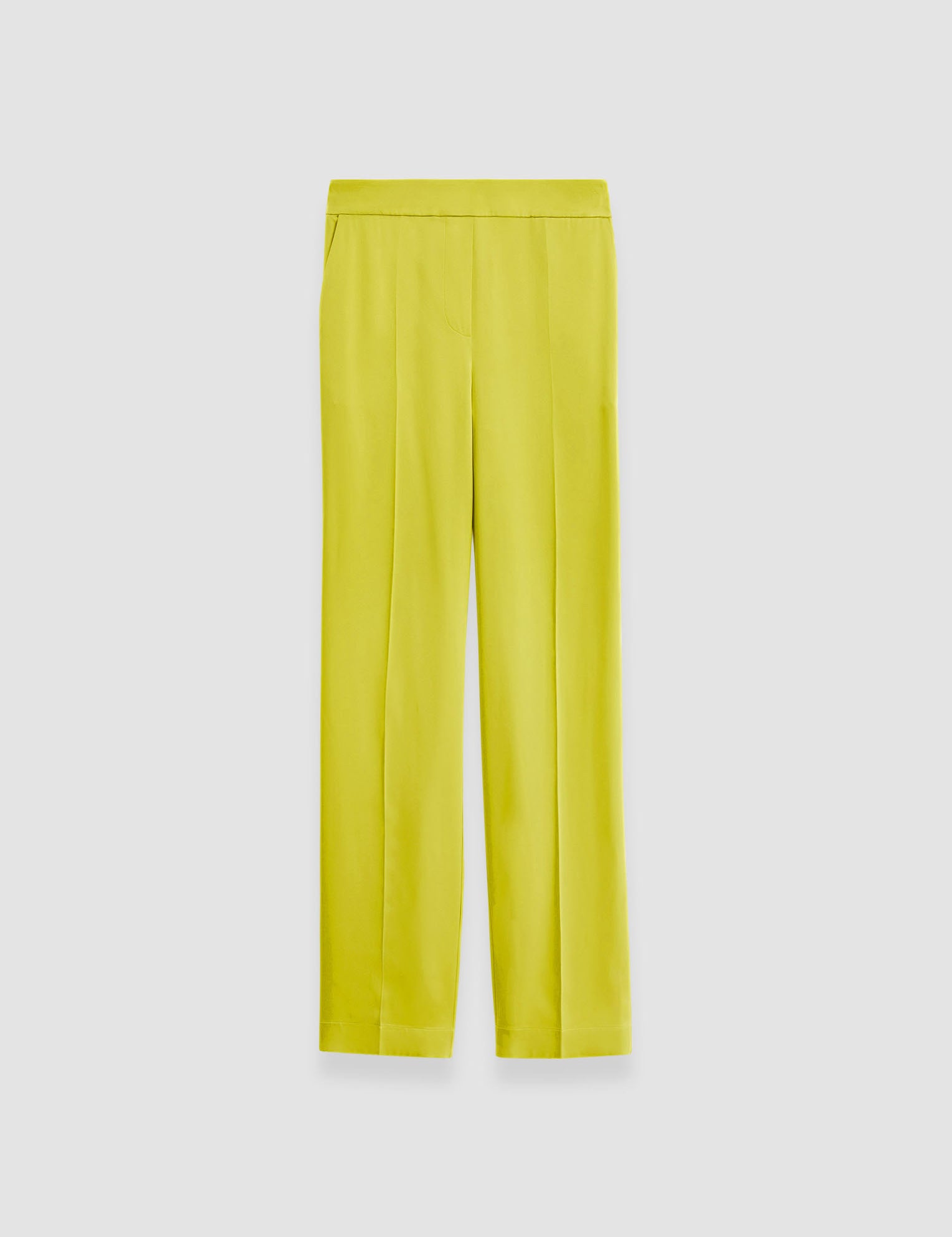 Green Tova Silk Satin Trousers - Joseph