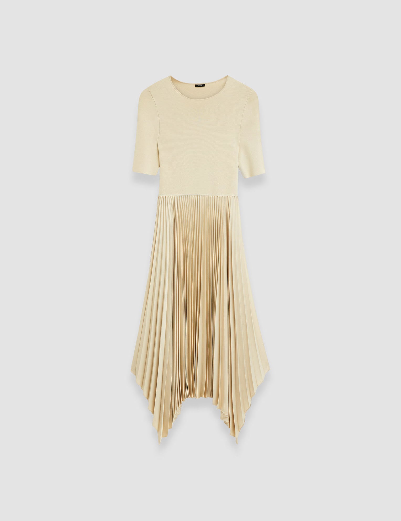 Beige Knit Weave Plissé Darno Dress - Joseph