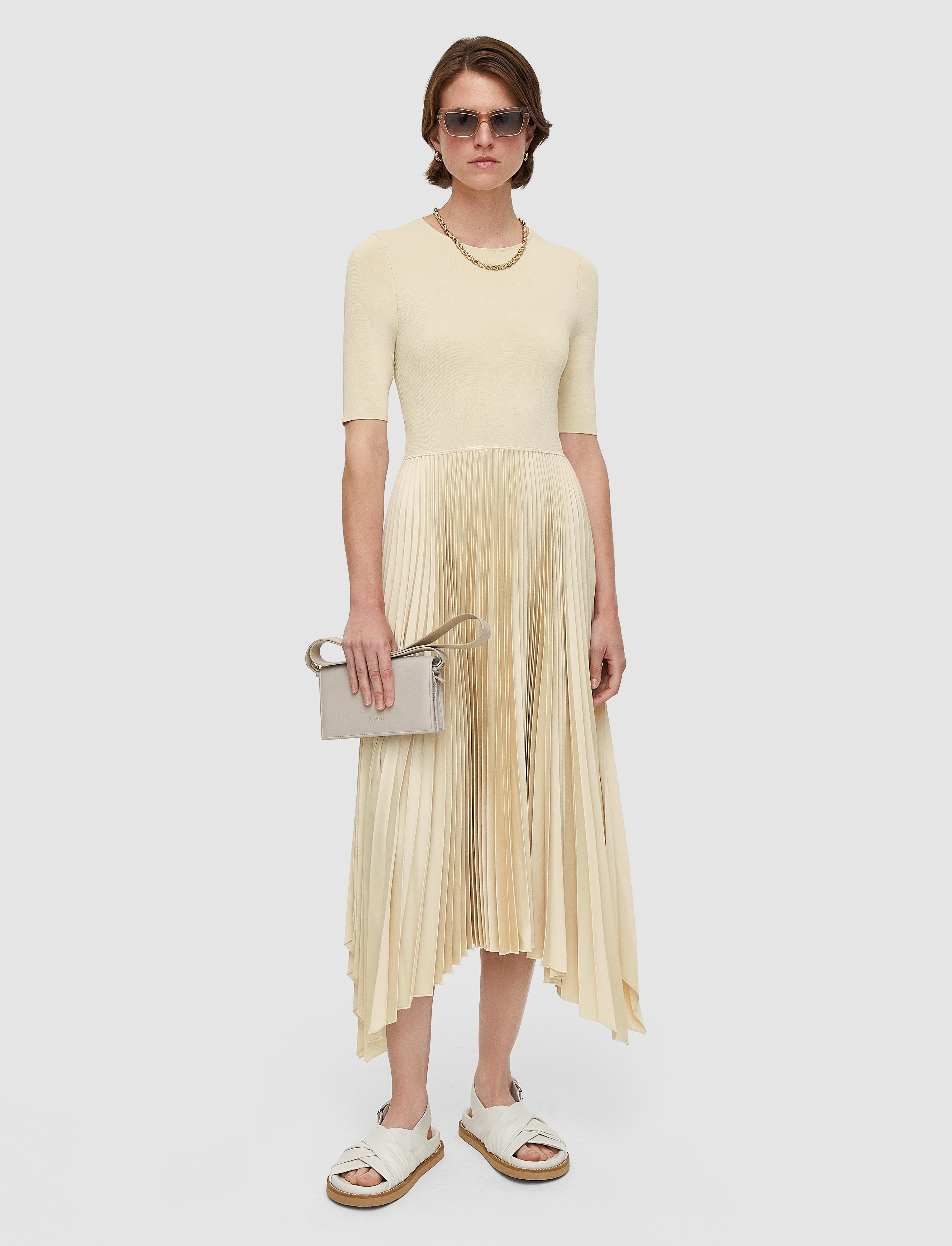 beige-knit-weave-plisse-darno-dress-JOSEPH