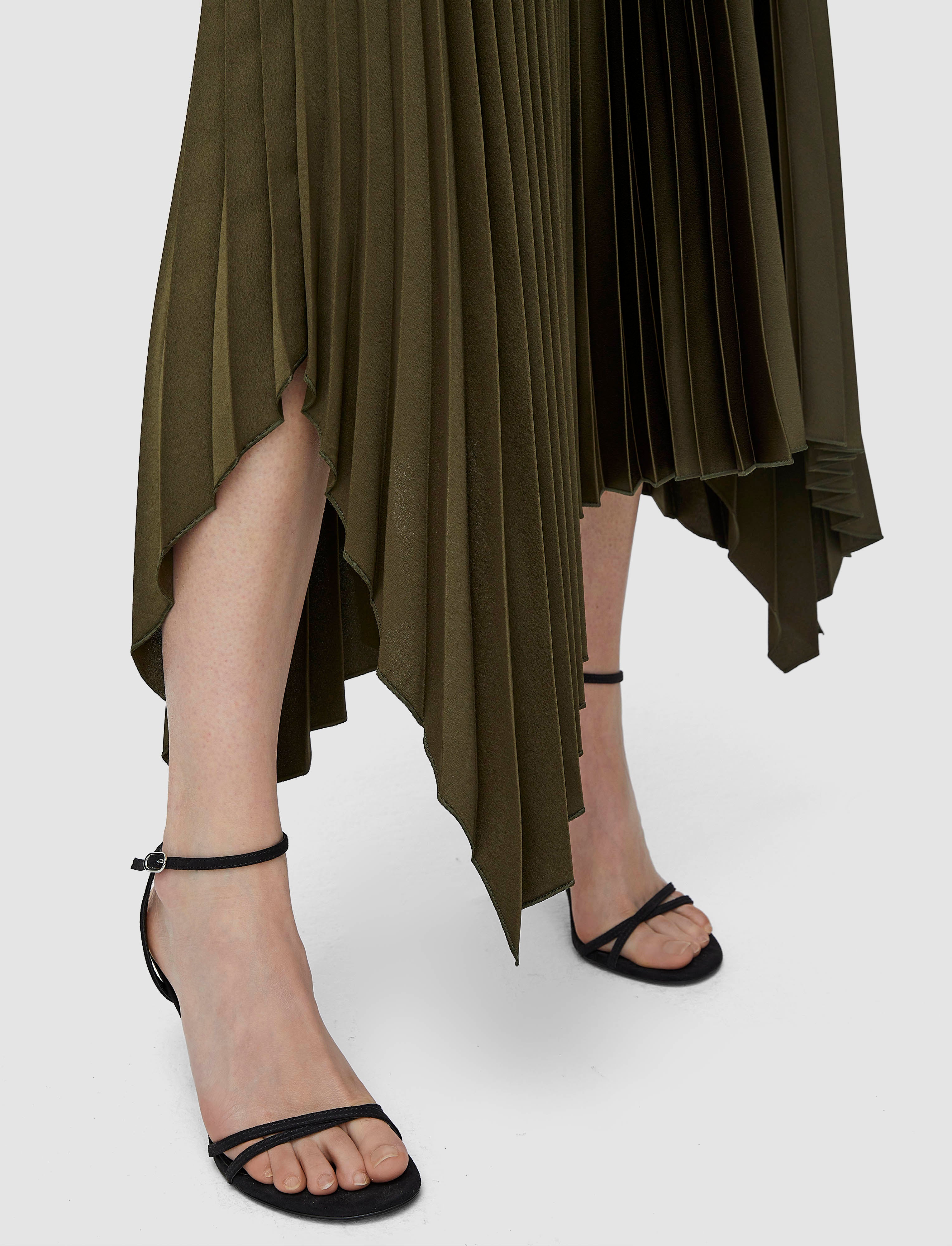 green-ade-knit-weave-plisse-skirt-JOSEPH