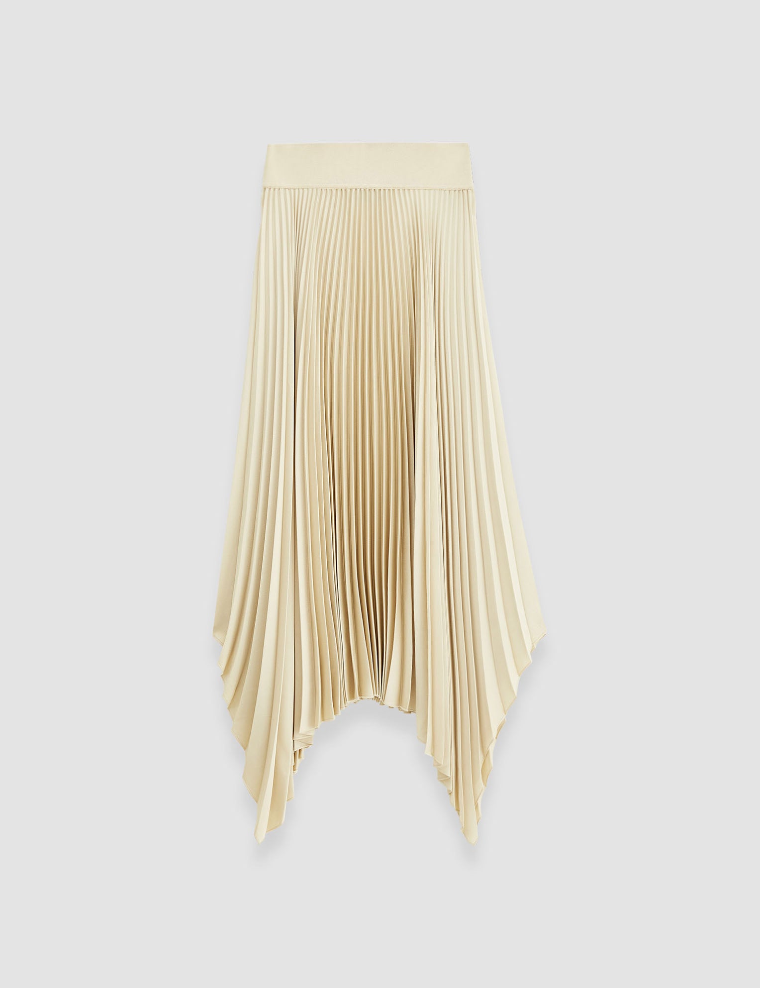 Beige Ade Knit Weave Plissé Skirt - Joseph