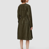 Green Grid Nappa Leather Matisse Dress - Joseph